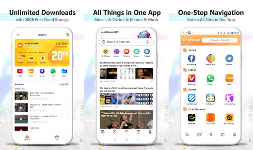 UC Browser for Android Features